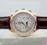 Grade 1A Replica Patek Philippe Geneve Complications Rose Gold SWISS 9100 Watch 42mm